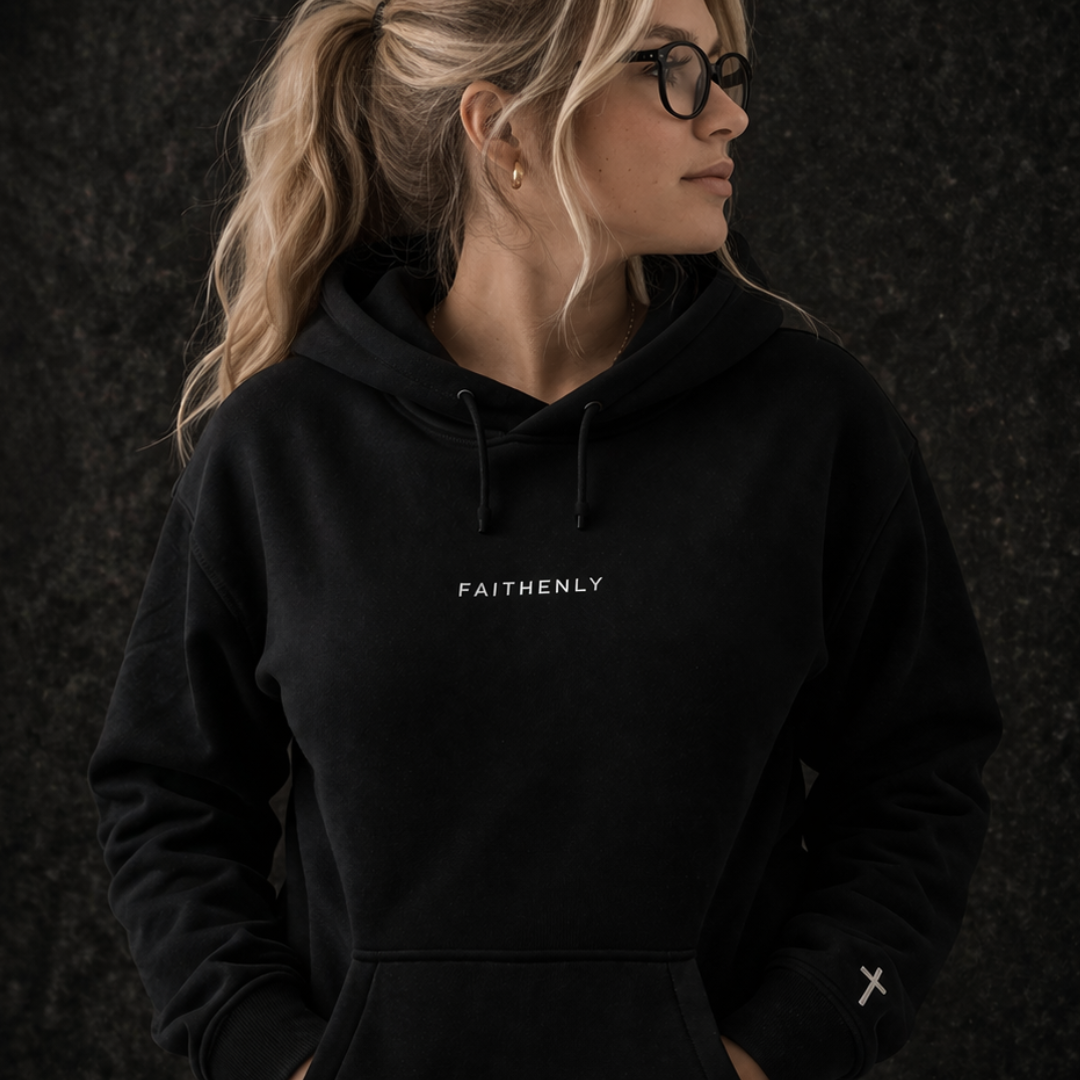 Faithenly Core Hoodie | Minimal Embroidered Wordmark