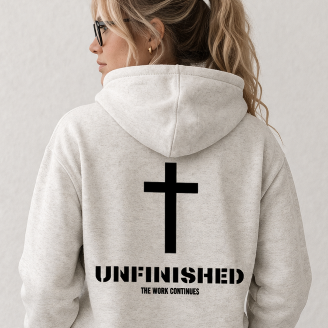 Faithenly “UNFINISHED” Zip Hoodie